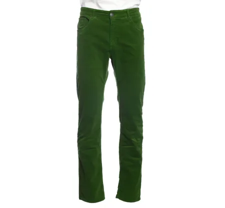 PANTALON en VELOURS MILLERAIES poches italiennes VERT