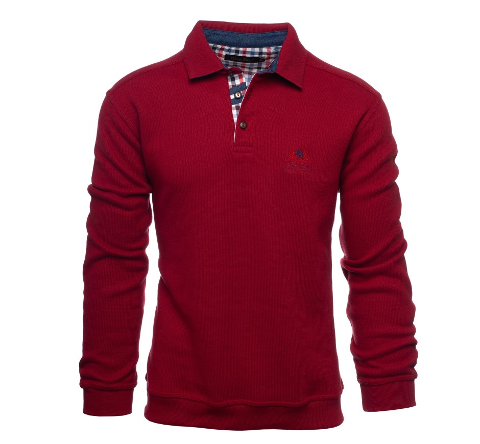 Polo Signature Homme avec Coudières Maille Douce | Ethnic Blue