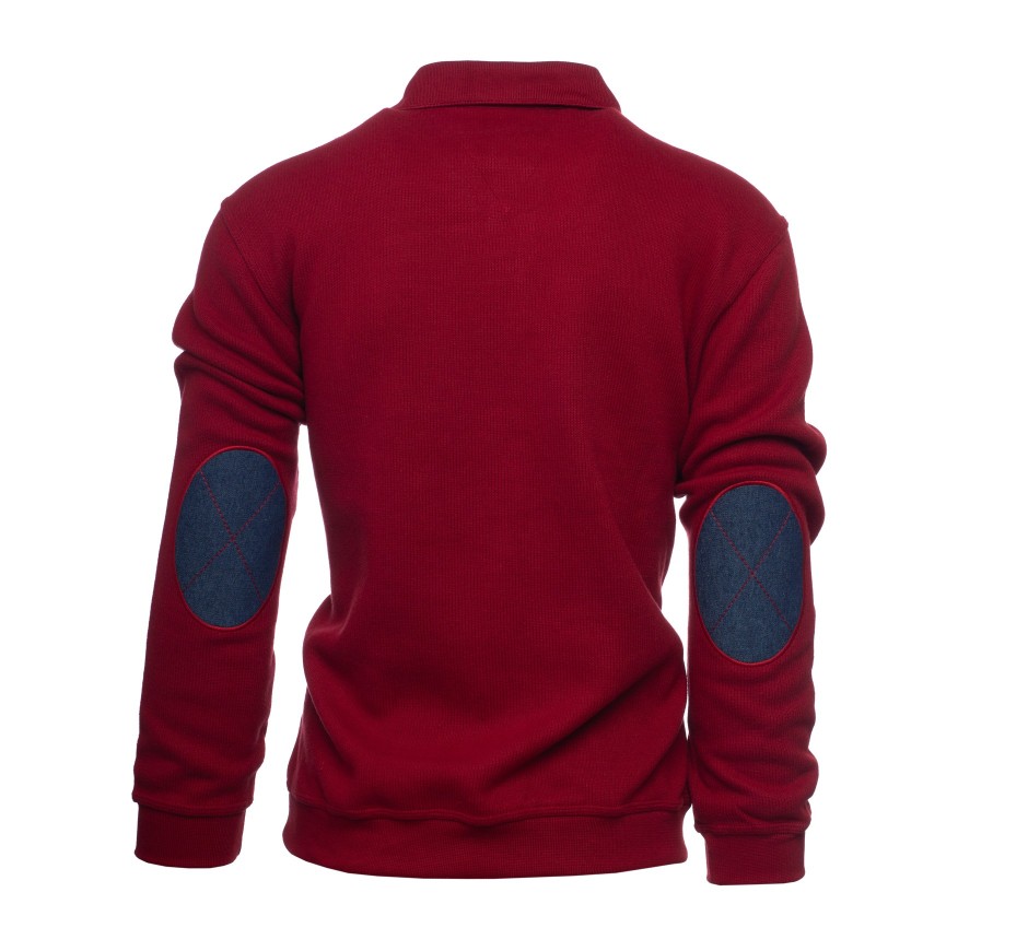 Polo Signature Homme avec Coudières Maille Douce | Ethnic Blue