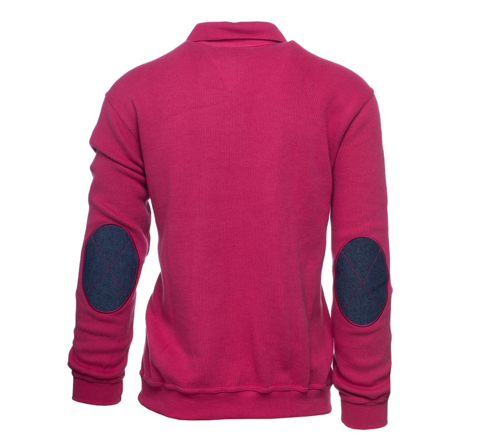 Polo Signature Homme avec Coudières Maille Douce | Ethnic Blue
