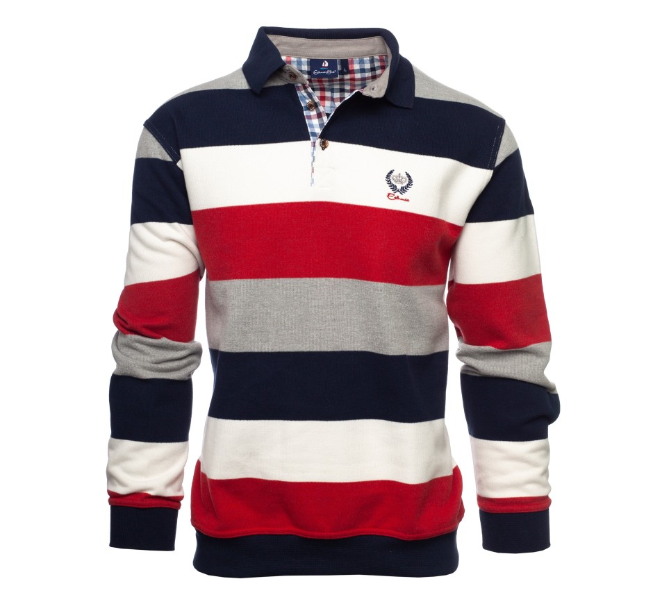 Polo rayé iconique en maille douce Portugal