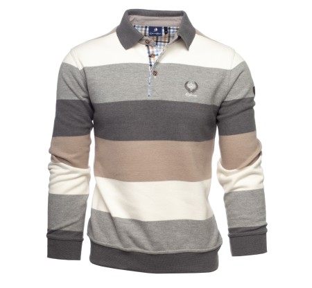 Iconic Striped Polo in Soft touch Knit Portugal