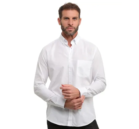 Chemise Blanche en Lin et Coton - Respirabilité et Entretien Facile