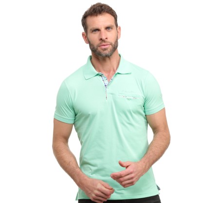 Polo en Jersey Menthe