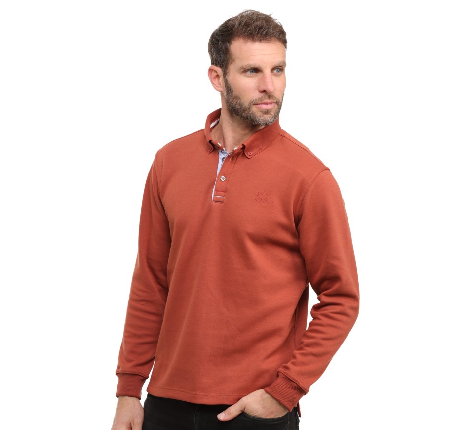 Polo Uni Homme Manches Longues - Confort & Qualité | Ethnic Blue