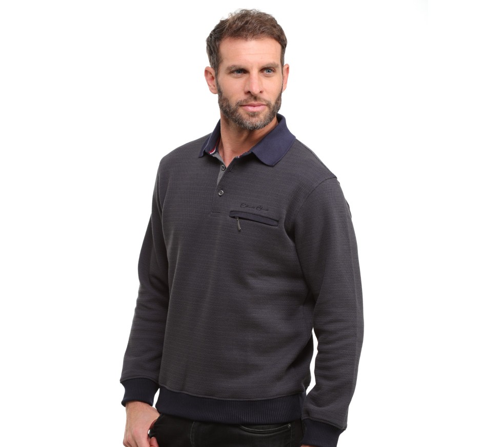 Polo maille nid d'abeille