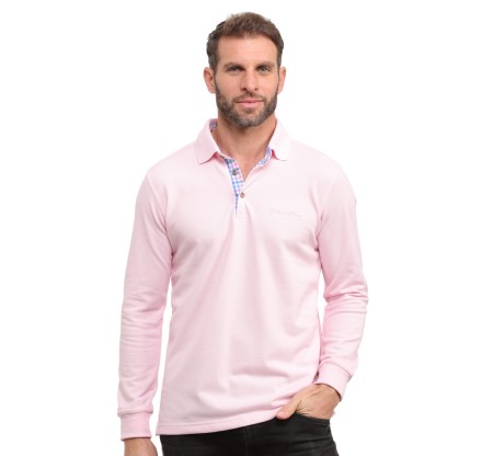 Polo PIQUE manches longues ROSE