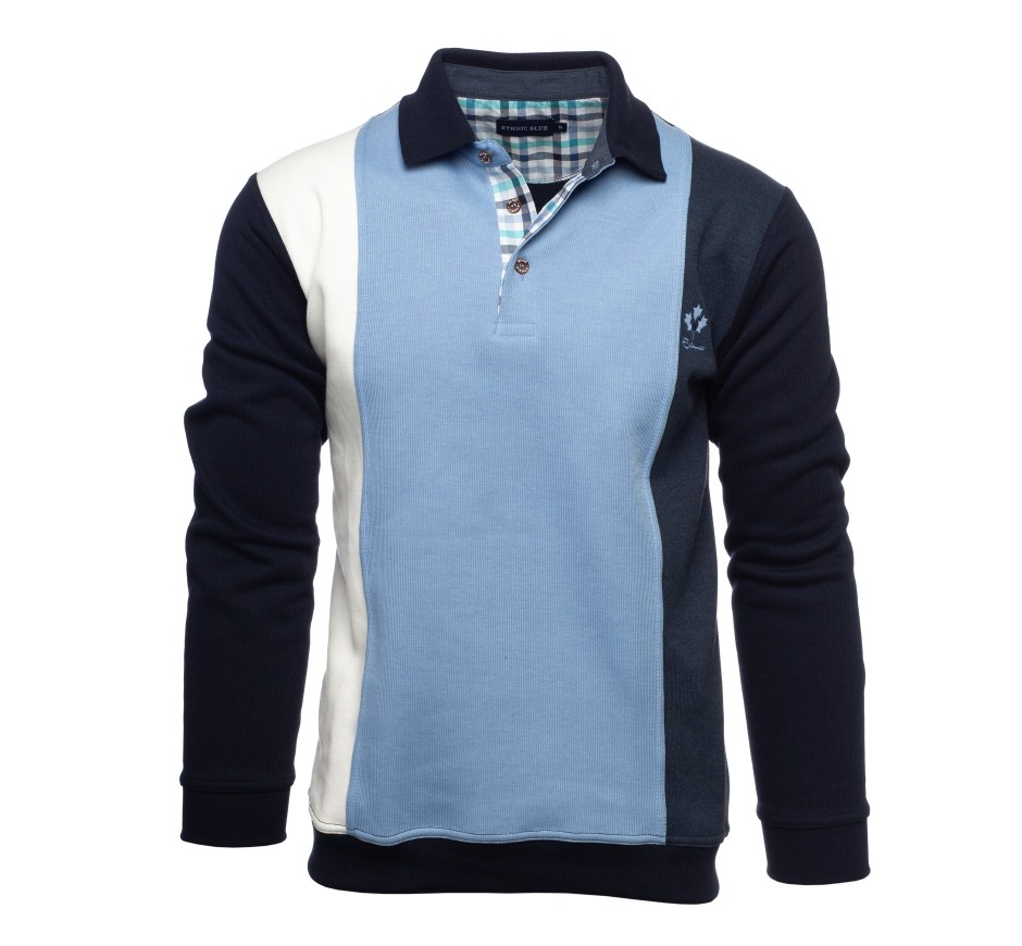 Men’s vertical stripe polo – elegant & comfortable