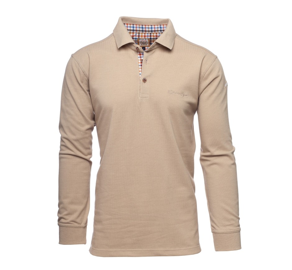 Men's Piqué Polo Shirt - Easy Care Cotton Blend | Ethnic Blue