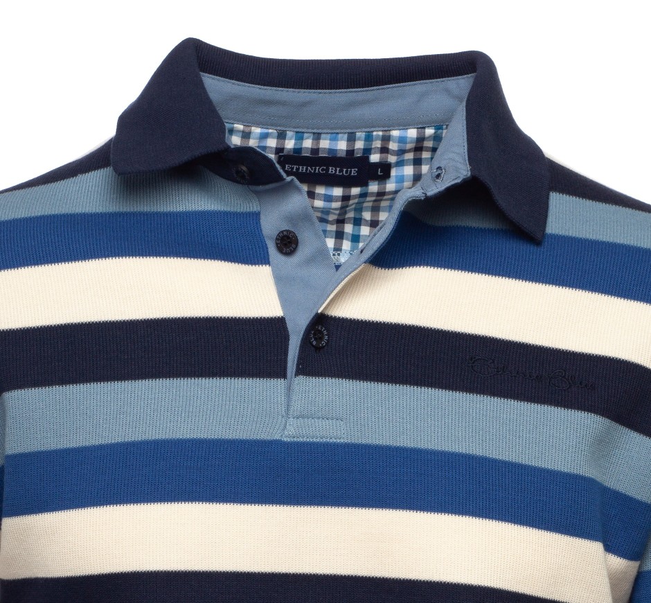 Men's blue Polo Shirt - Made in Portugal
