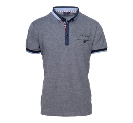 Polo piqué col chemise