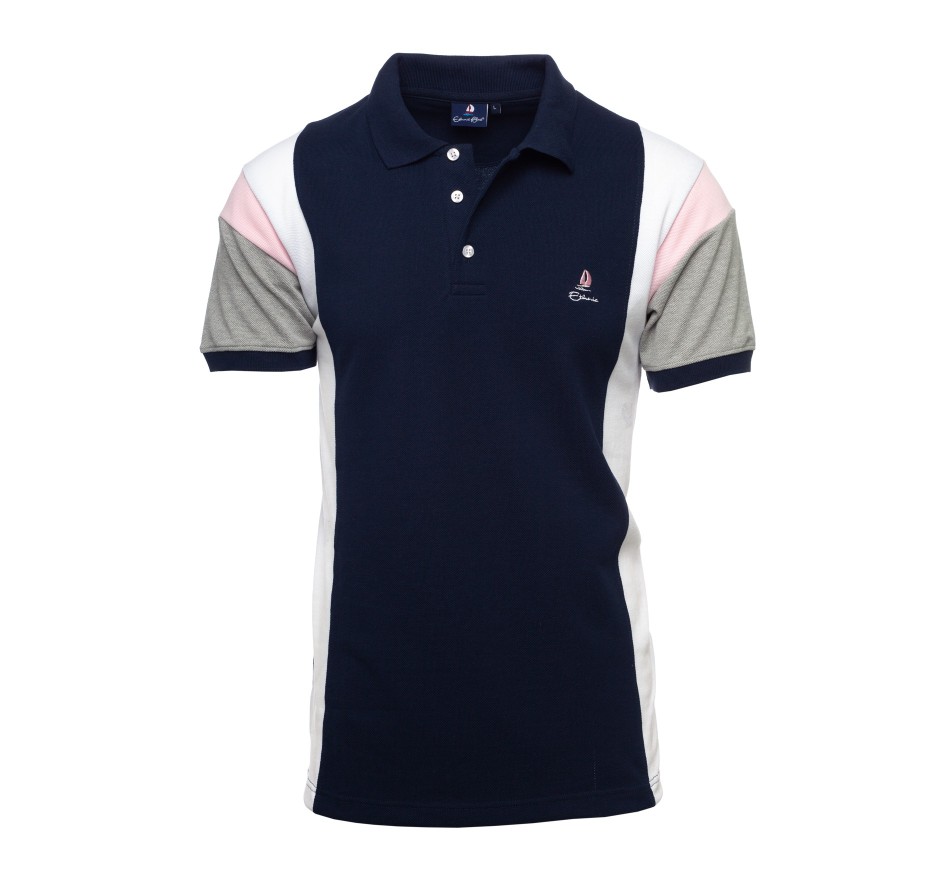 Polo Maille piquée rayé