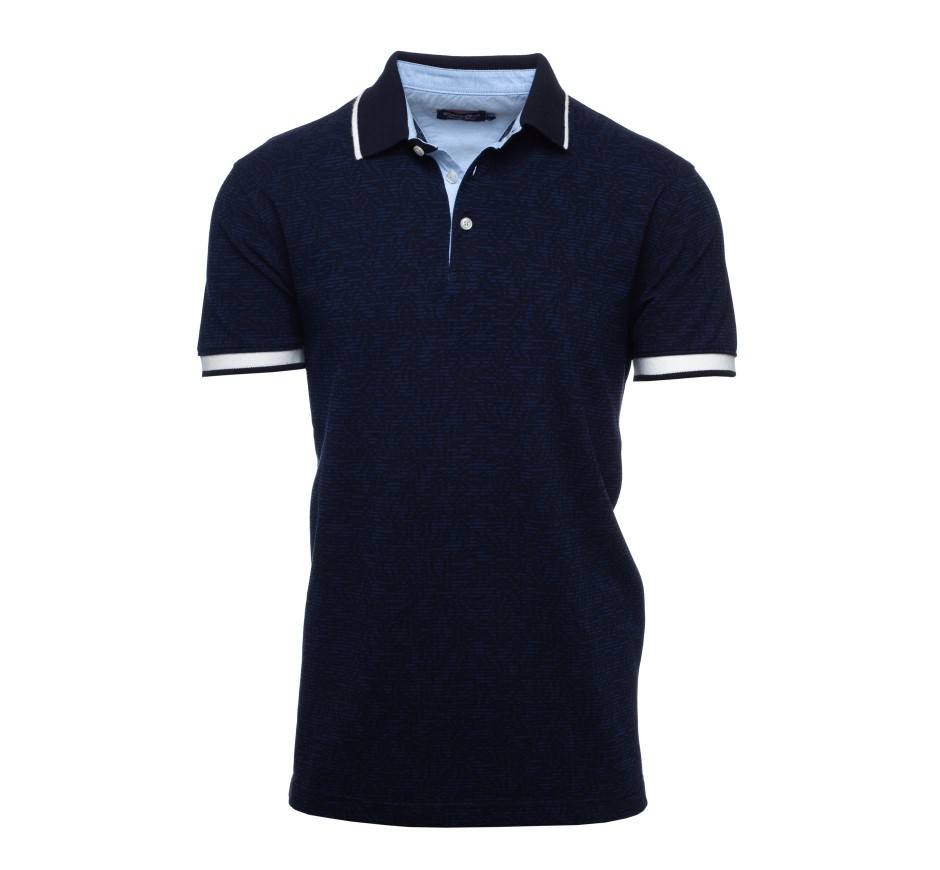 Polo Homme Kaki Maille Piquée imprimée Végétale – Confection Portugaise