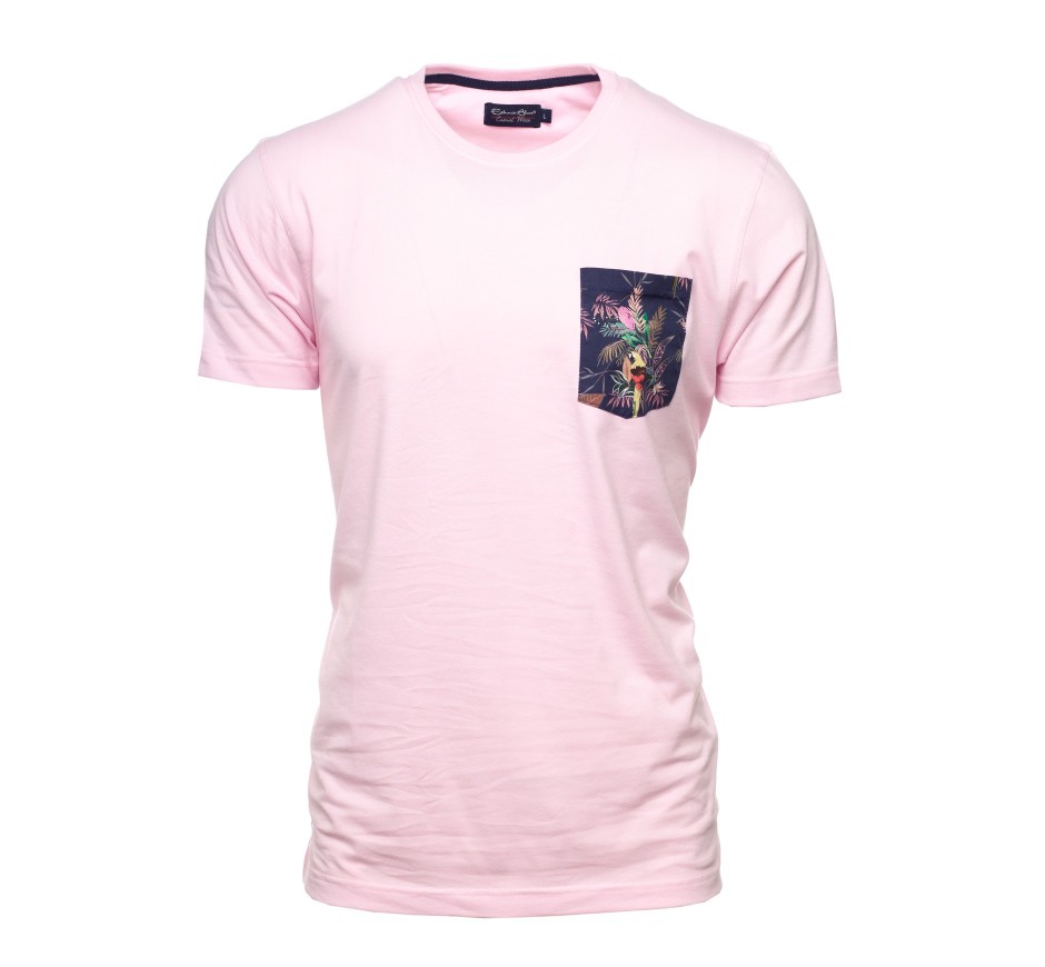 T-Shirt Coupe Droite avec Poche Imprimée - Confort Supérieur et Durable