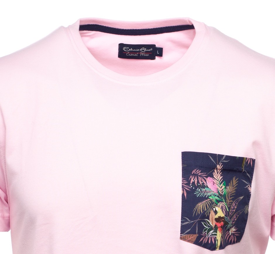 T-Shirt Coupe Droite avec Poche Imprimée - Confort Supérieur et Durable
