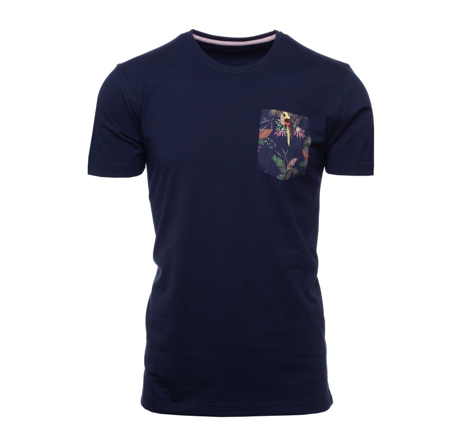 Straight-Cut T-Shirt with Printed Pocket - Superior Comfort and Durability