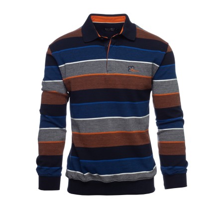 Polo rayé maille légère