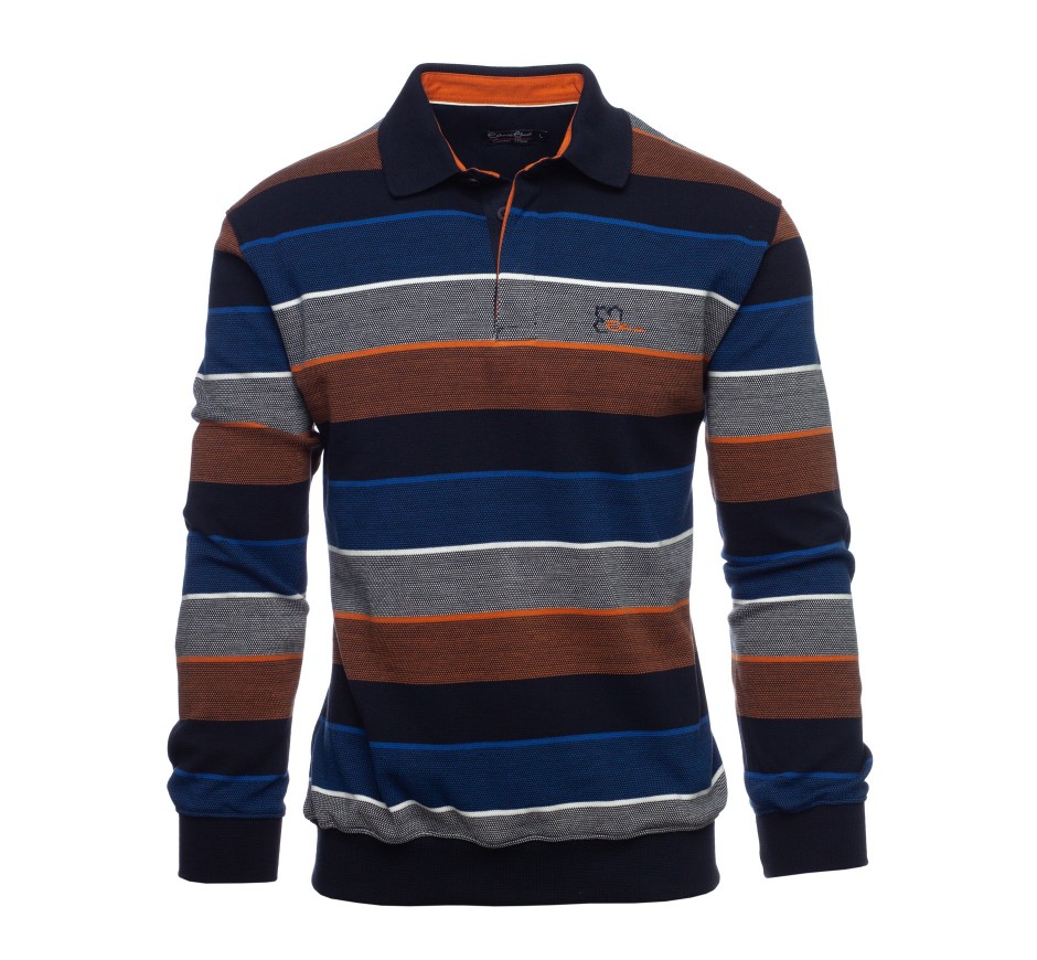 Polo rayé maille légère