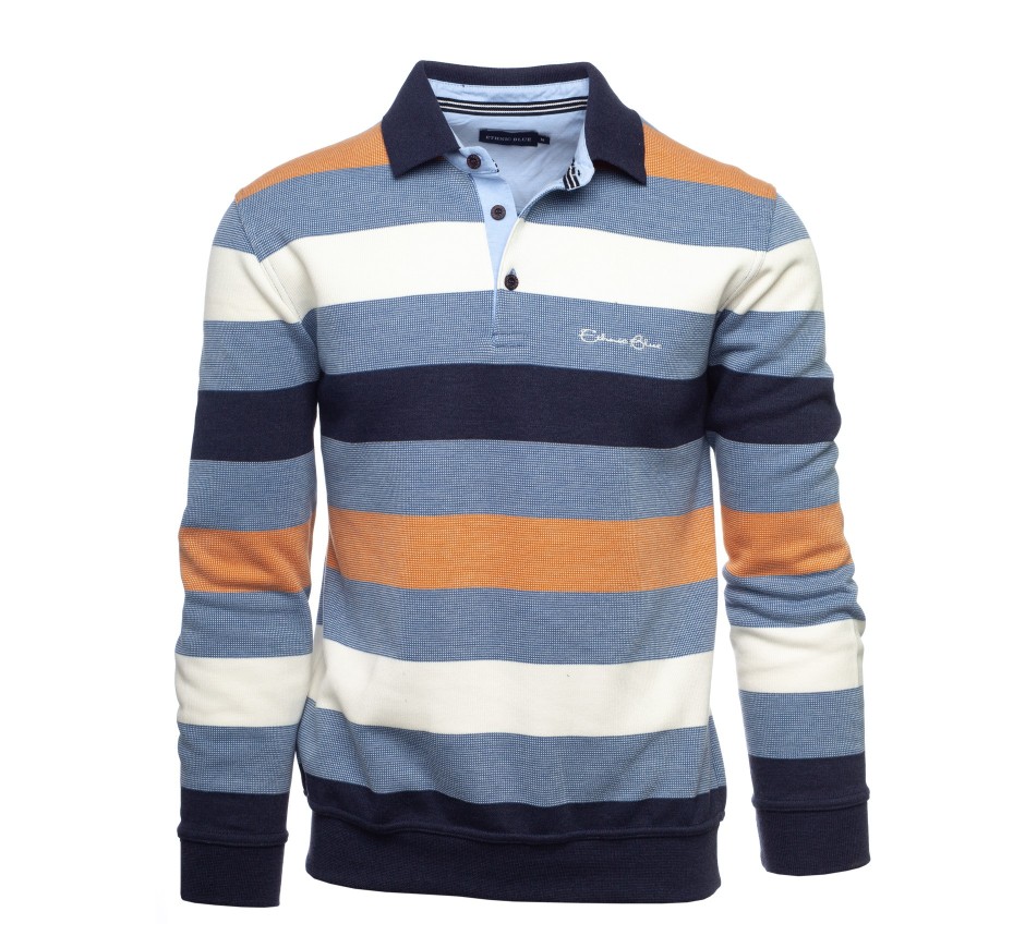 Polo Rayé Manches Longues