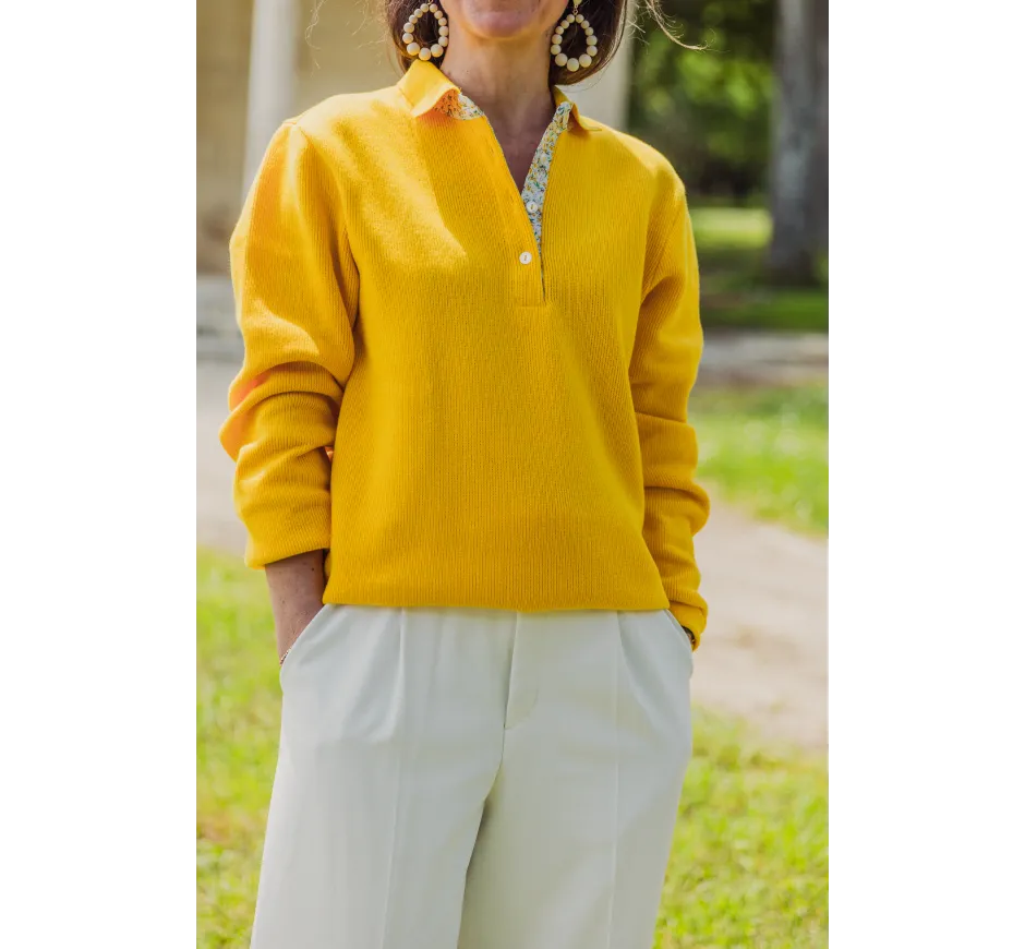 Polo manches longues femme