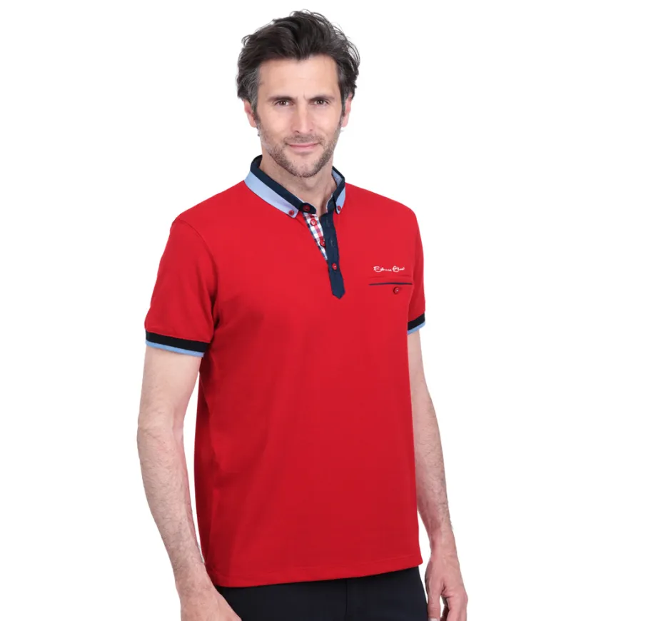 Polo piqué manches courtes uni