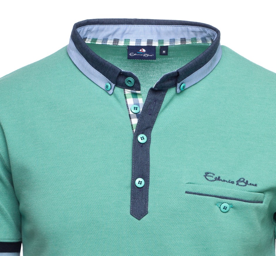 Plus Size Piqué Polo with Shirt Collar – Portugal