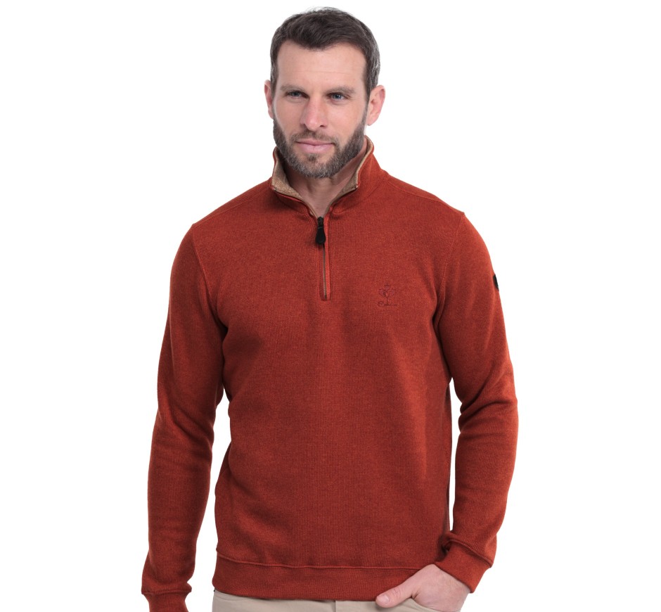 Sweat zippé Signature grandes tailles 3XL-4XL