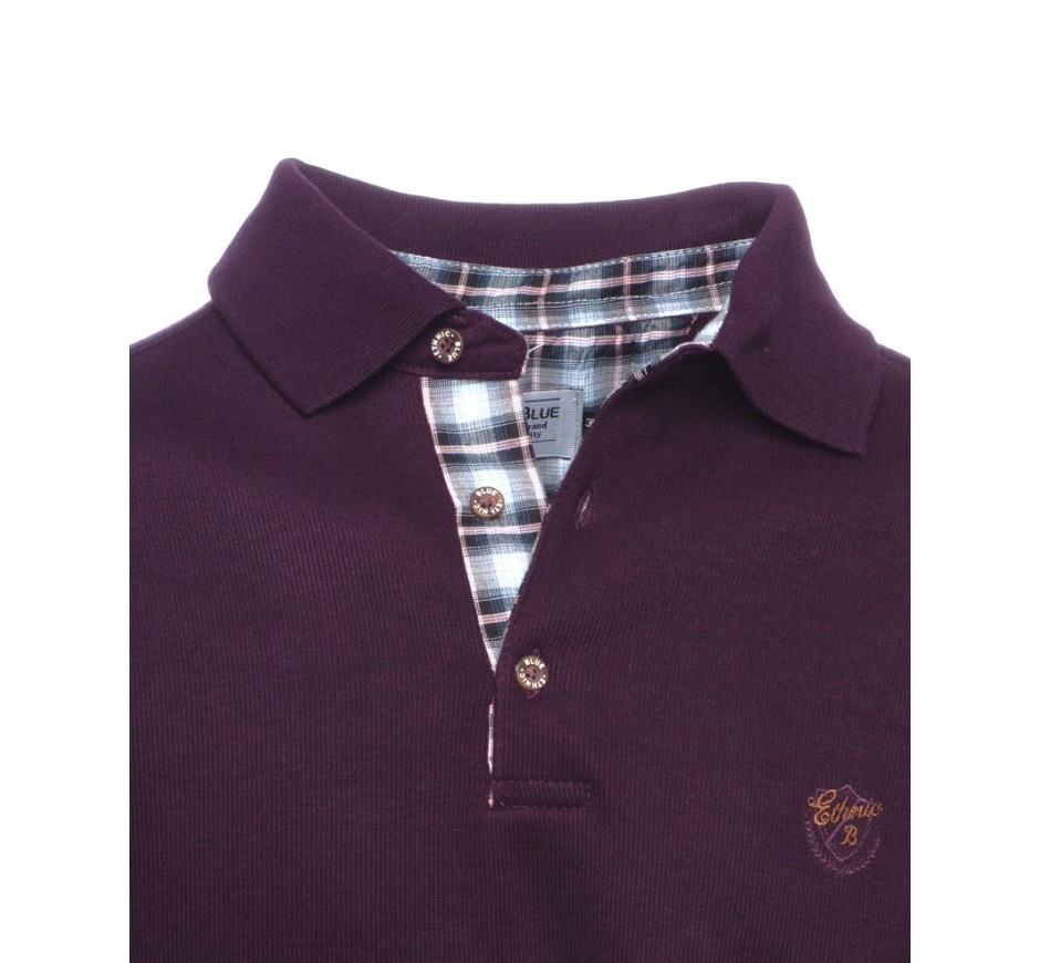 Men’s Classic Long-Sleeve Fleece Polo – Made in Portugal