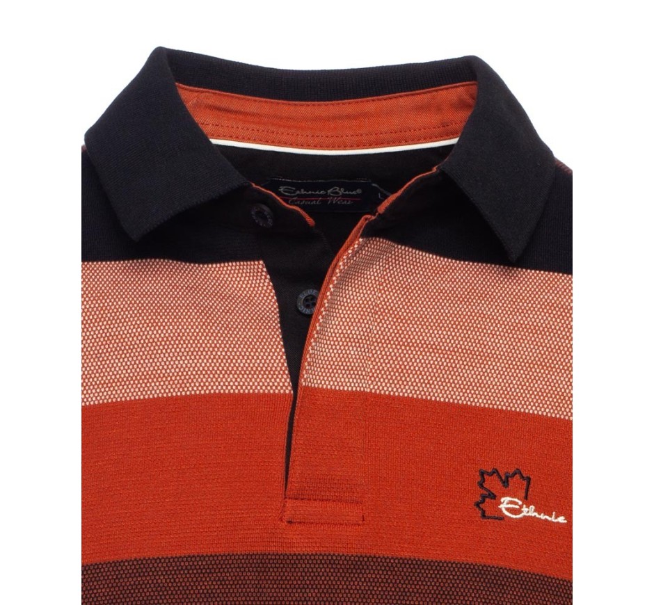 Polo homme rayé toucher doux – Confort et élégance made in Portugal