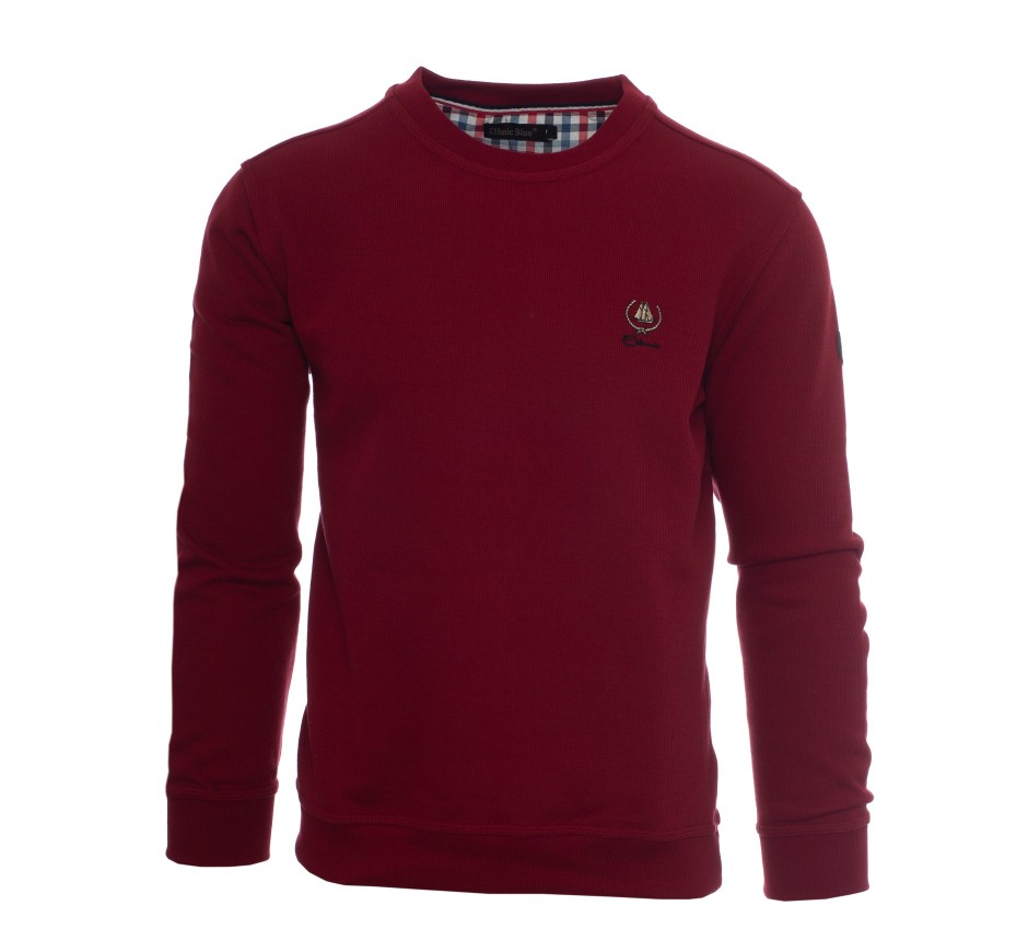 Sweat-shirt col rond homme GRIS MOYEN