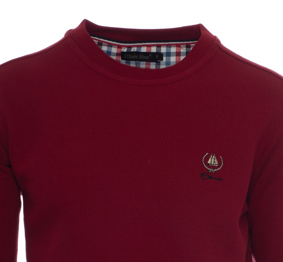 Sweat-shirt col rond homme GRIS MOYEN