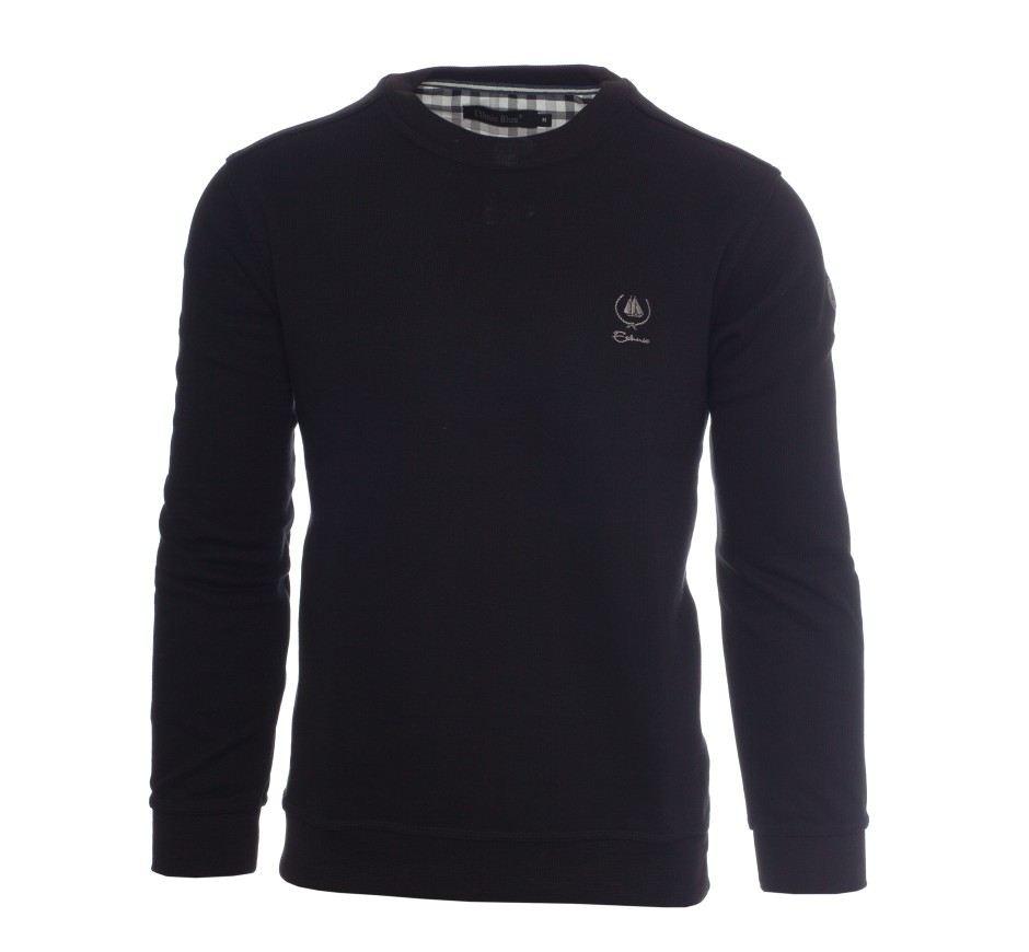 Sweat-shirt Col Rond Homme - Fabriqué au Portugal | Ethnic Blue