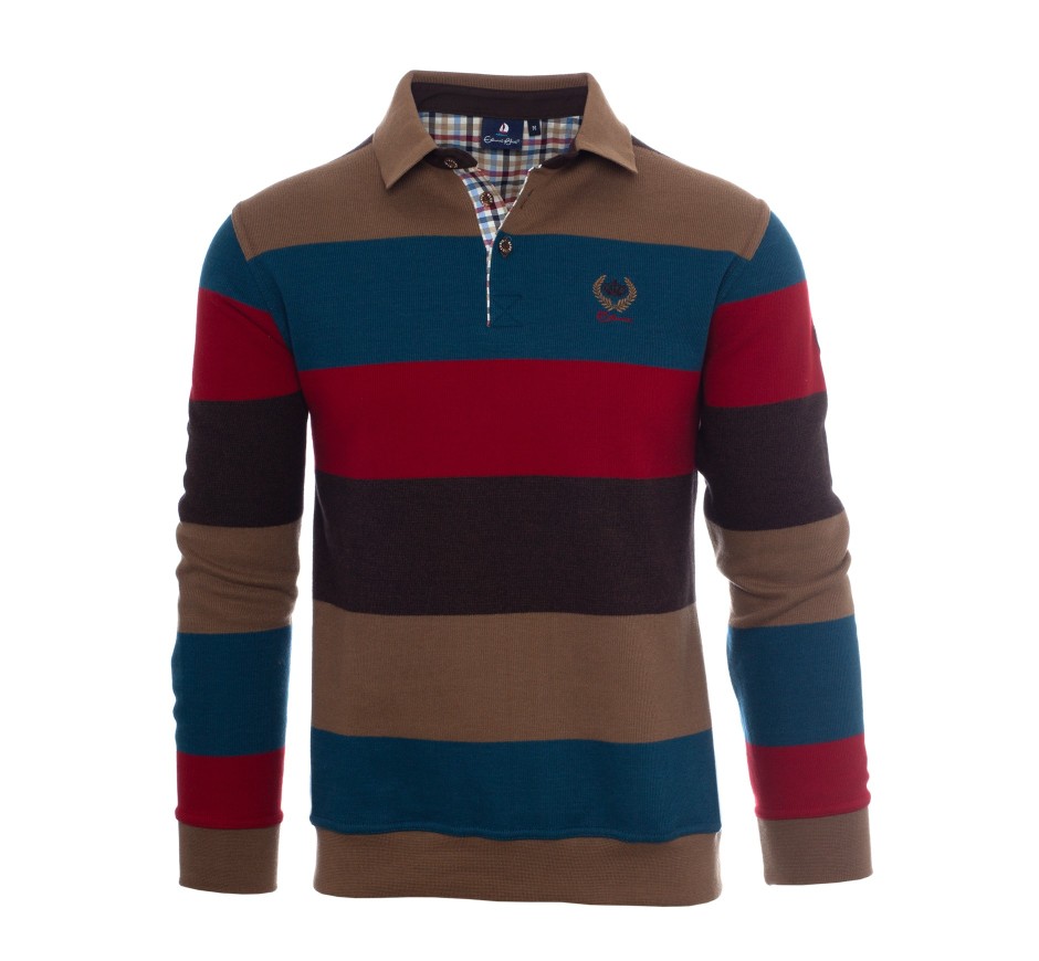 Iconic Striped Polo in Soft touch Knit Portugal
