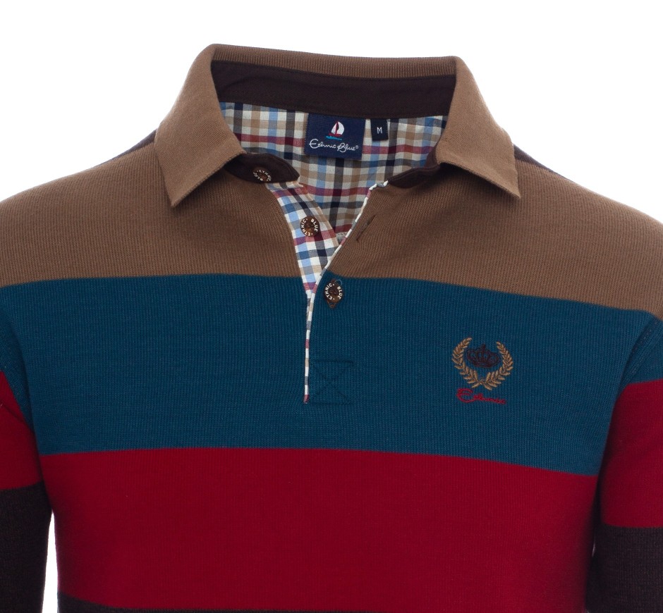 Iconic Striped Polo in Soft touch Knit Portugal