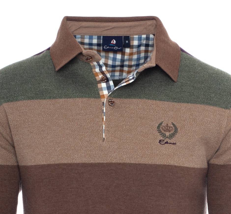 Polo homme rayé iconique en maille douce Portugal