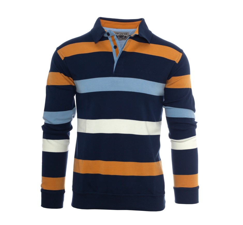 Polo rayé maille légère