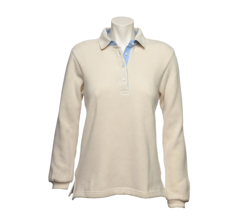 Polo manches longues femme