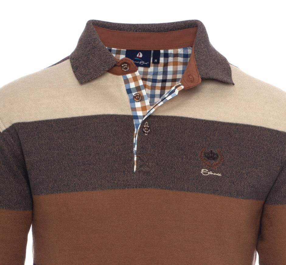 Iconic Striped Polo in Soft touch Knit Portugal
