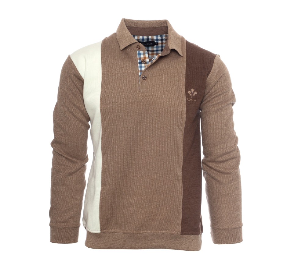 Men’s vertical stripe polo – elegant & comfortable