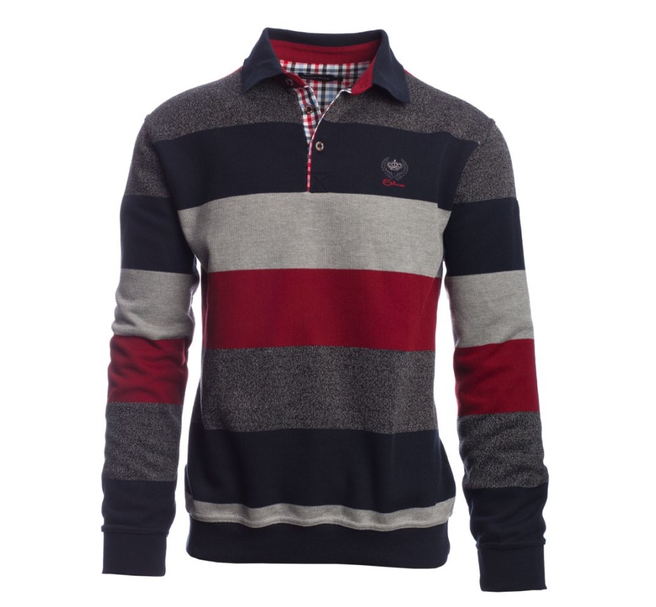 Polo rayé iconique en maille douce Portugal