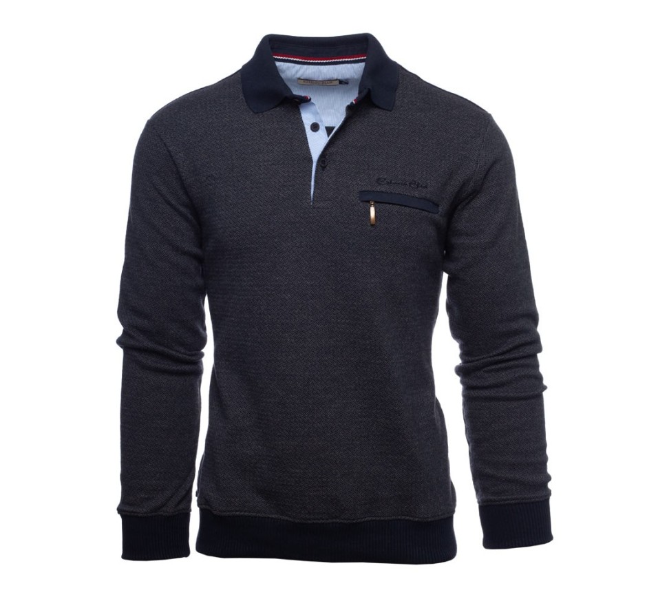 Men’s jacquard polo – Soft knit, made in Portugal