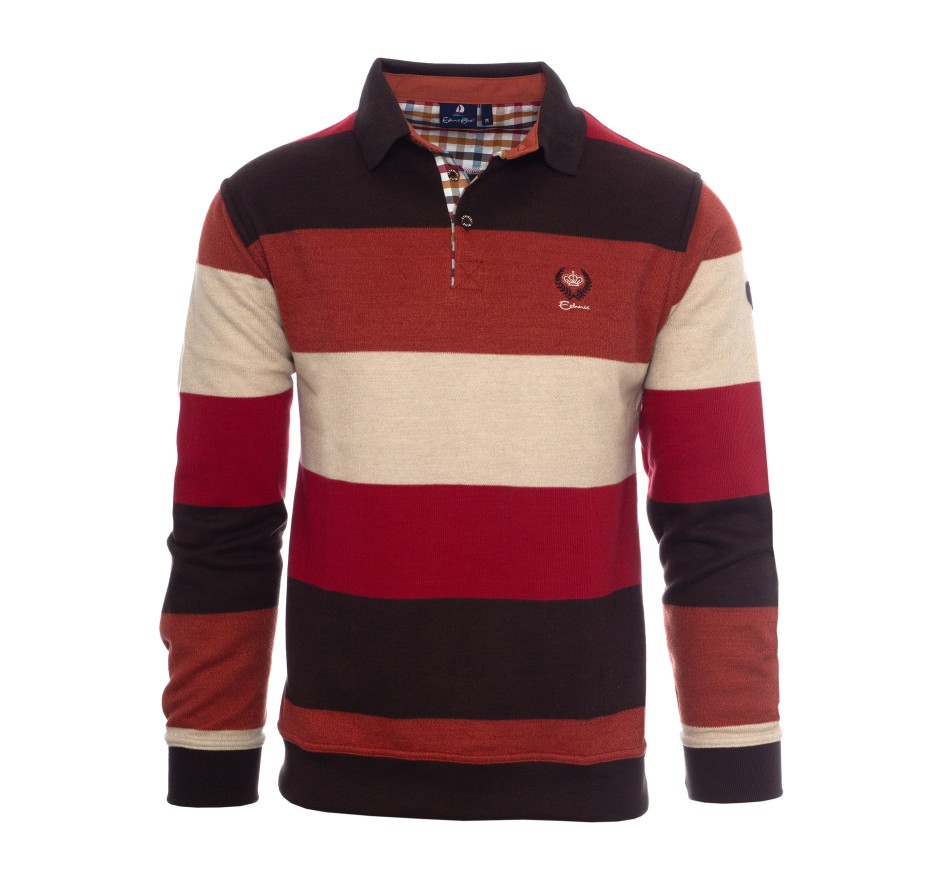 Polo rayé iconique en maille douce Portugal