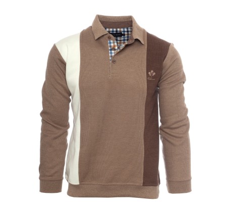 Polo with Vertical Stripes