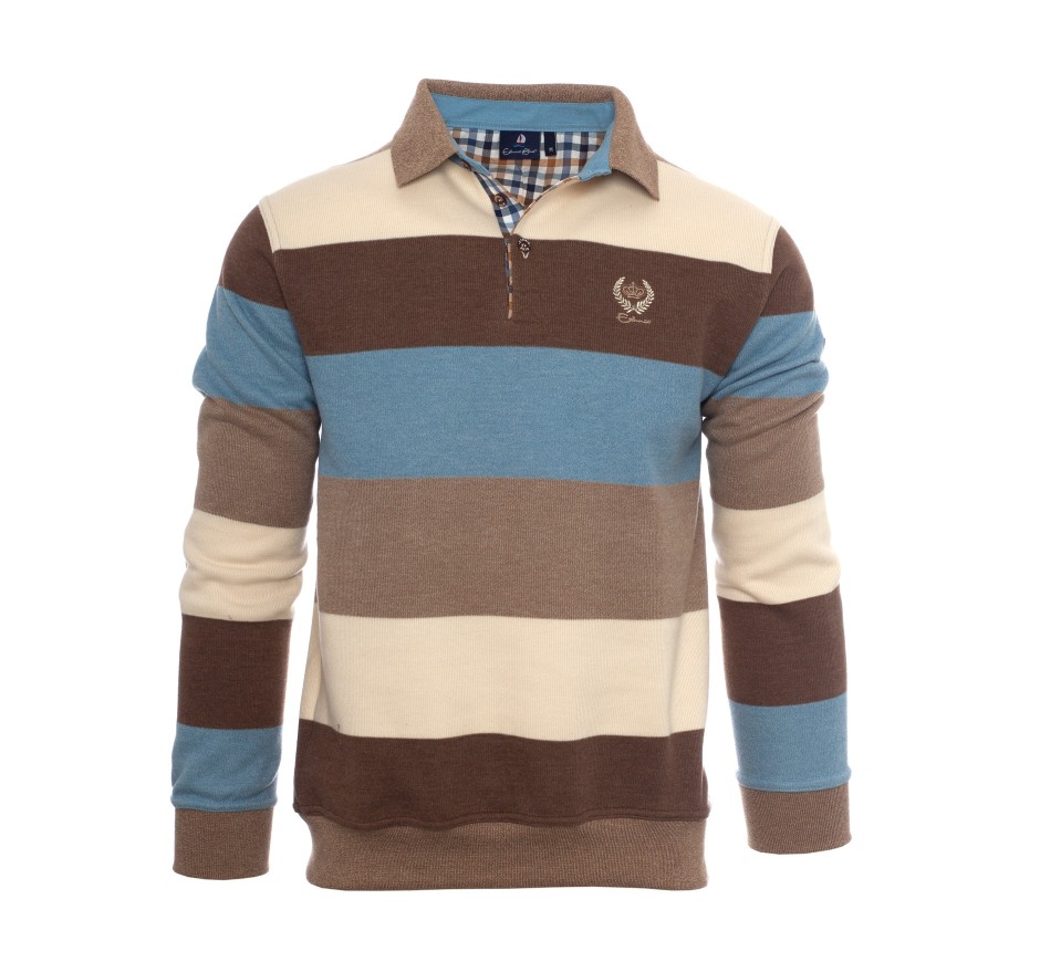 Polo rayé iconique en maille douce Portugal