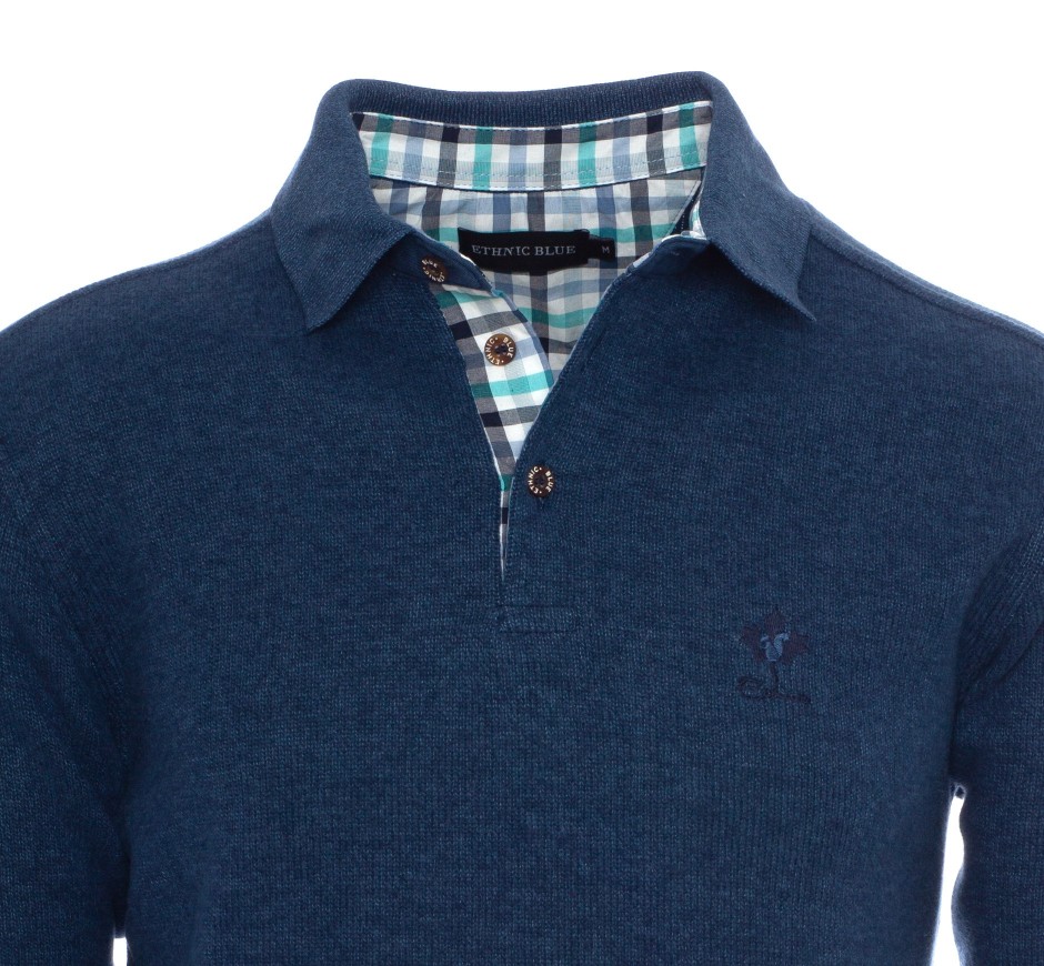 Men's Signature Polo Soft Knit - More Colors | Ethnic Blue