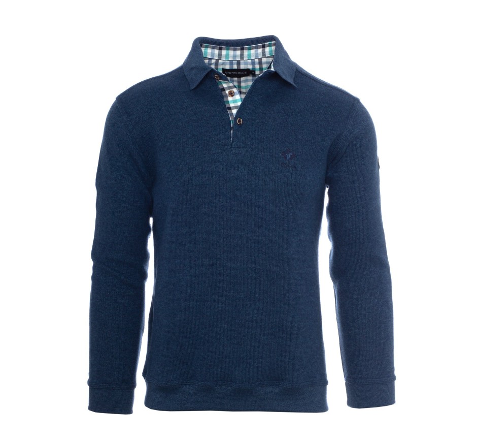 Polo homme grandes tailles 3XL & 4XL – Ethnic Blue