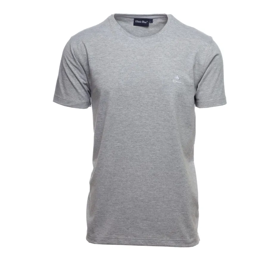 T-SHIRT jersey manches courtes uni GRIS VP