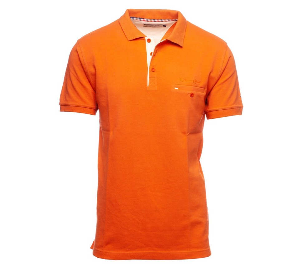 Polo Piqué Homme Contrasté - Confort & Style | Ethnic Blue
