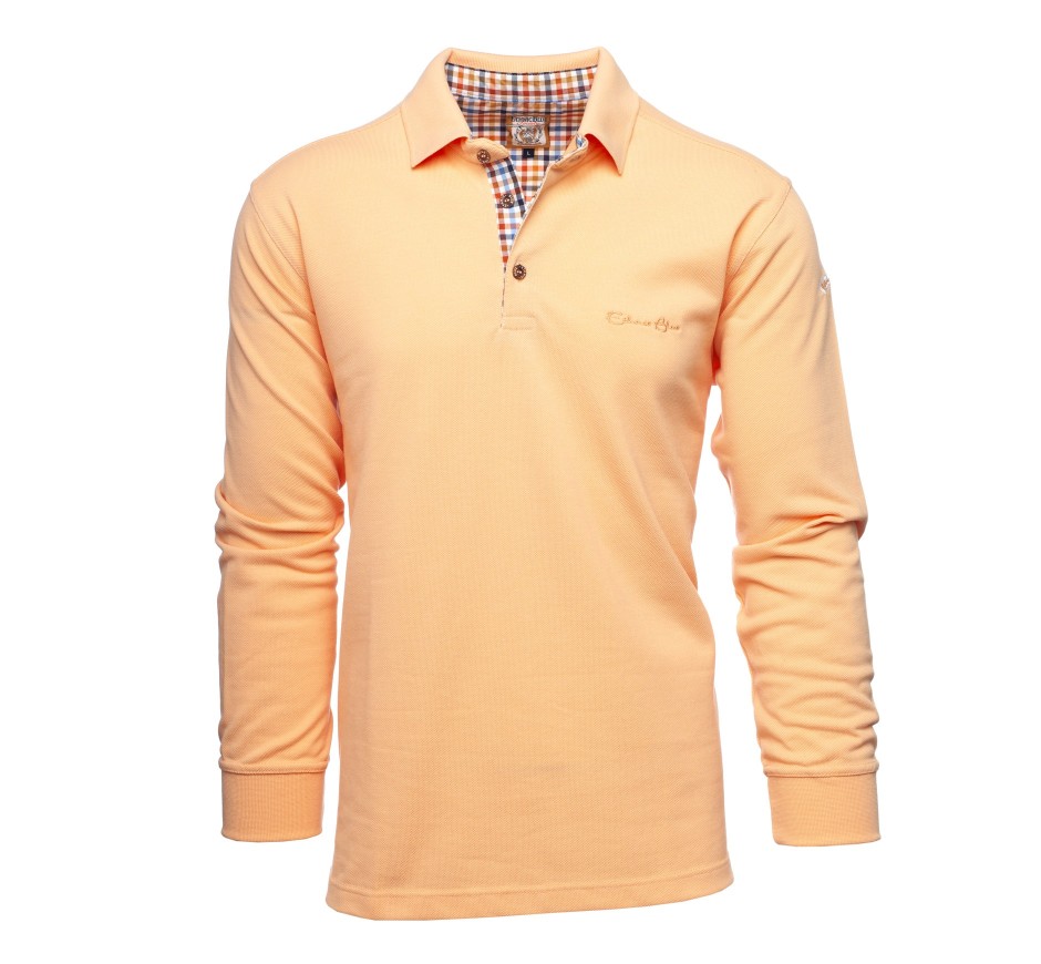 Men's Piqué Cotton Polo Shirt - Plus Sizes 3XL, 4XL | Ethnic Blue