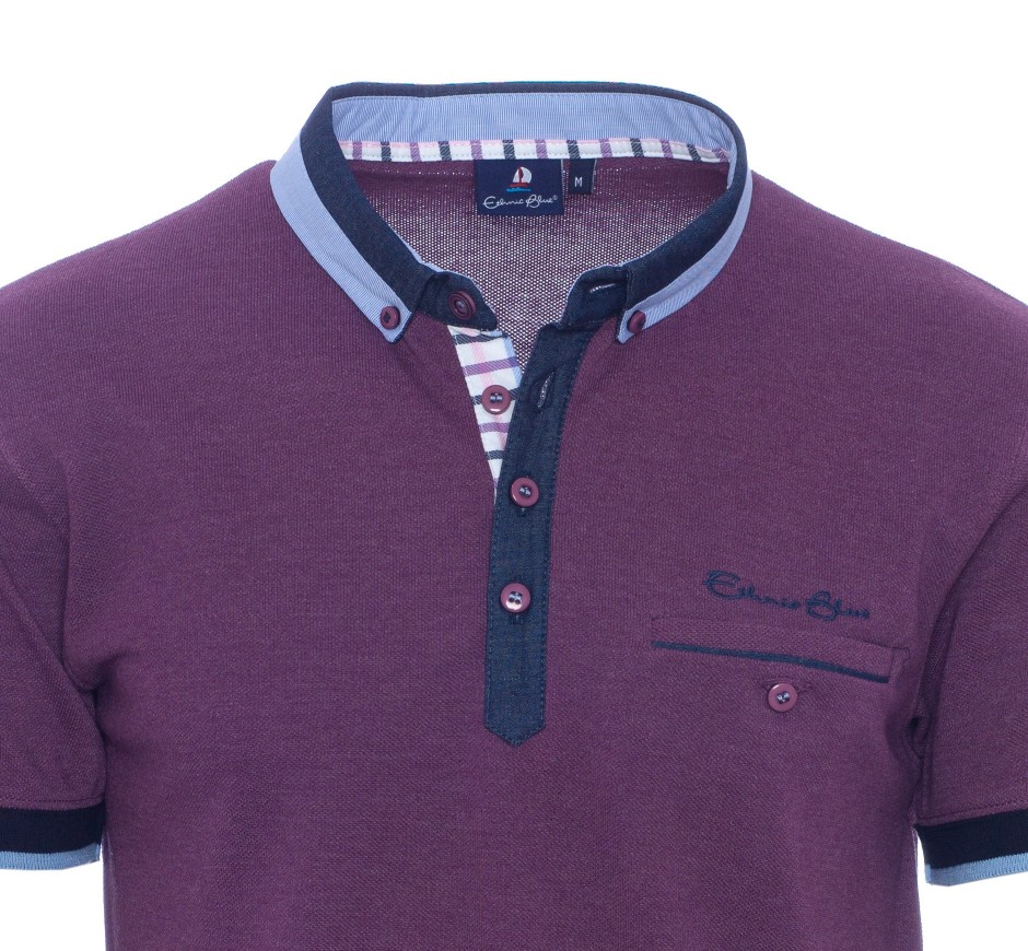 Polo piqué col chemise – élégance et confort